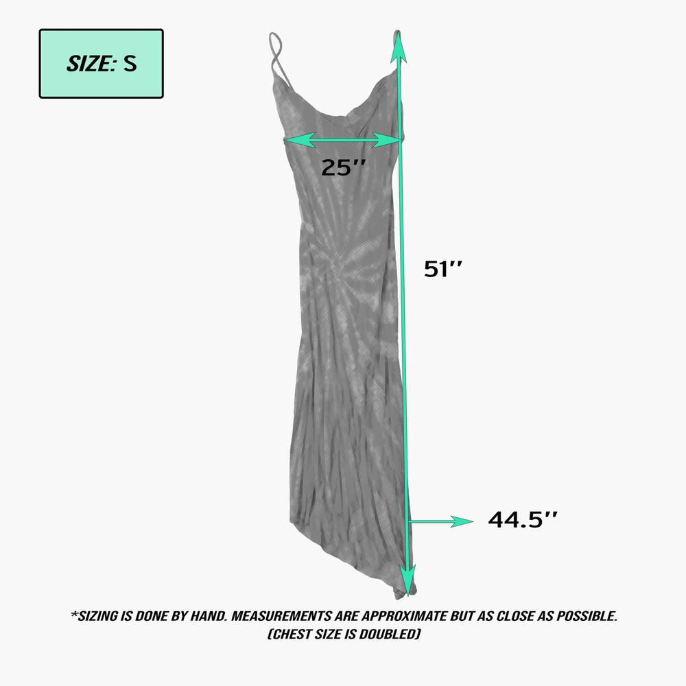 NWT VICI "Diva" Sleeveless Asymmetrical Tie-Dye Slip Midi Dress (Pink | Size S) - Picture 7 of 7